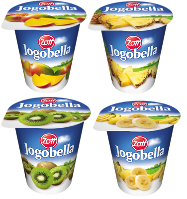 Zott Jogobella Exotic Mix příchutí (Ananas, Banán, Mango, Kiwi), 1ks
