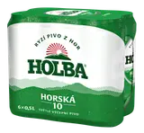 Holba Horská 10 Světlé výčepní pivo plech (6×0,5 l)