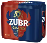 Zubr Grand 11 Světlý ležák plech (6×0,5 l)