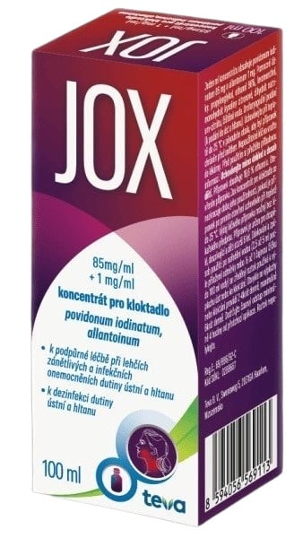 JOX 85MG/ML+1MG/ML Koncentrát pro kloktadlo 1X100ML
