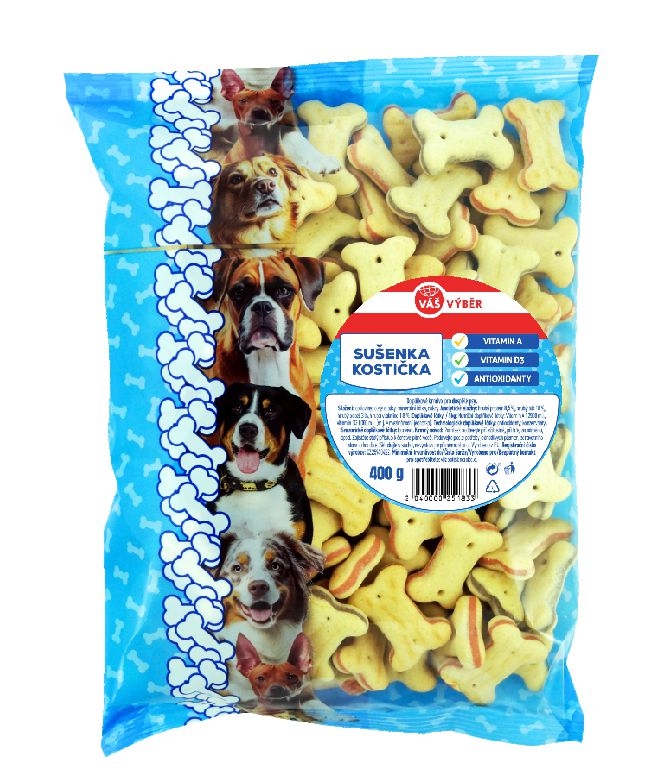 Váš Výběr Sušenka pro psy Kostička 400g