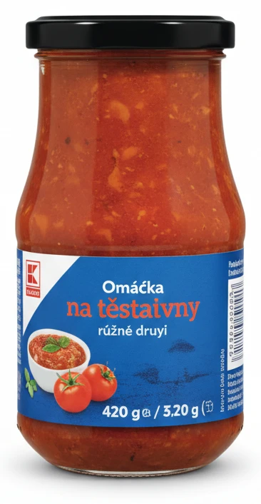 Omáčka na těstoviny různé druhy