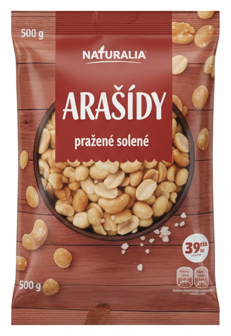 Arašídy Naturalia pražené solené