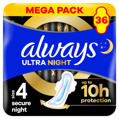 Always Vložky Ultra Secure Night Mega