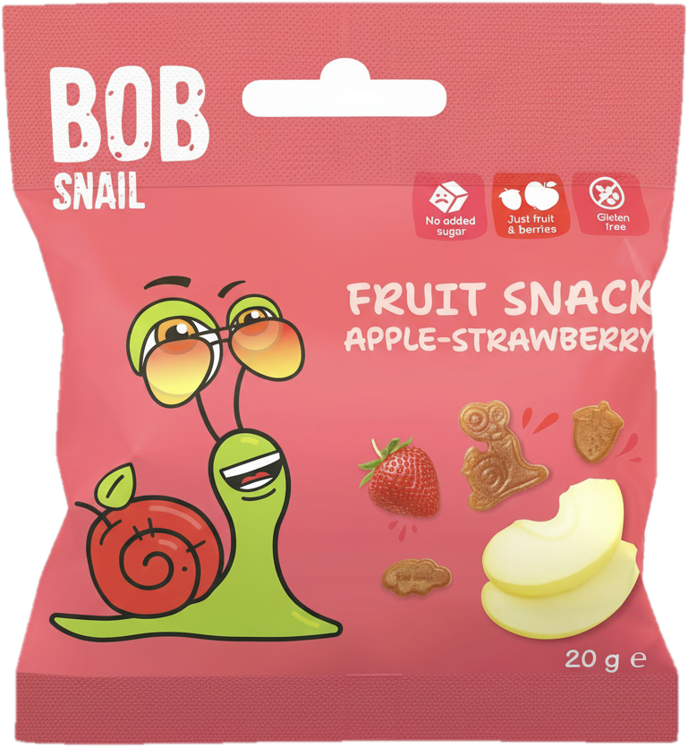 Šnek Bob Ovocný snack jablko–jahoda