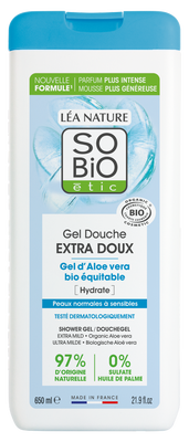 SO’BiO étic Gel sprchový extra jemný s Aloe vera BIO