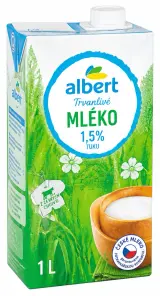 Albert Trvanlivé mléko 1,5%