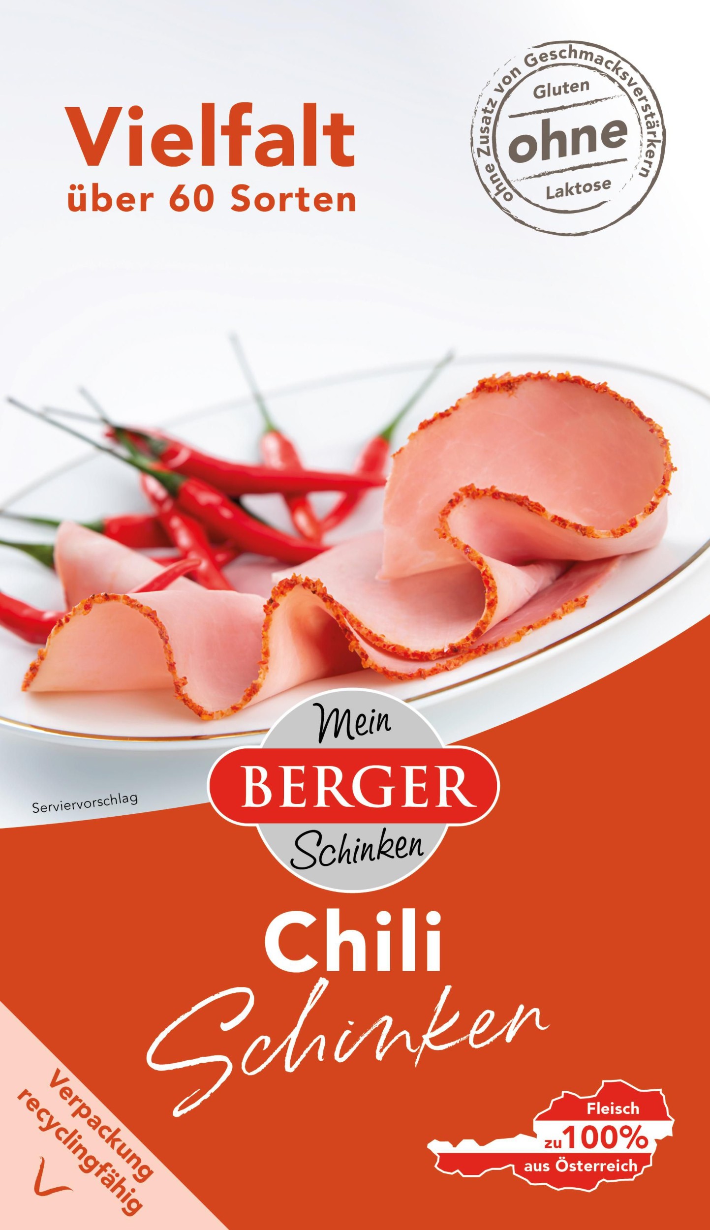 Berger Vepřová šunka s chilli kořením 100g