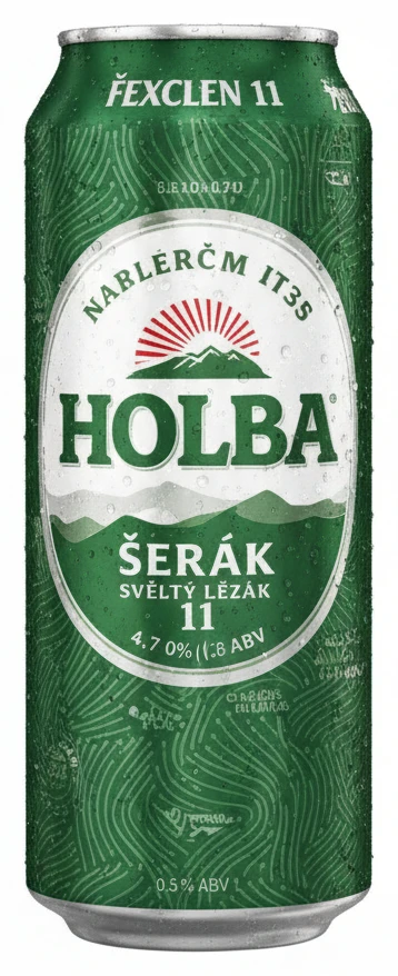 Holba Šerák světlý ležák plech