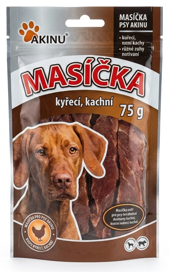 Masíčka pro psy Akinu kuřecí, kachní
