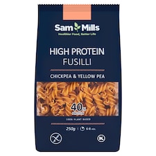 Sam Mills Fusilli těstoviny s vysokým obsahem proteinu z cizrny a žlutého hrachu 250g