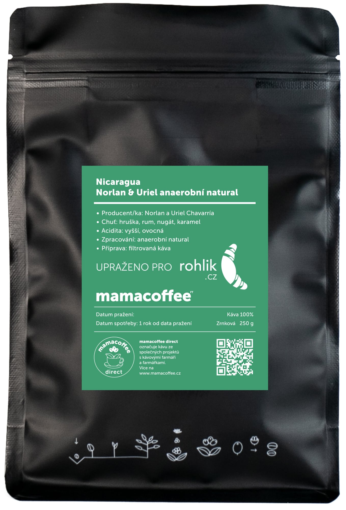 mamacoffee Nicaragua Norlan&Uriel filtr zrnková káva
