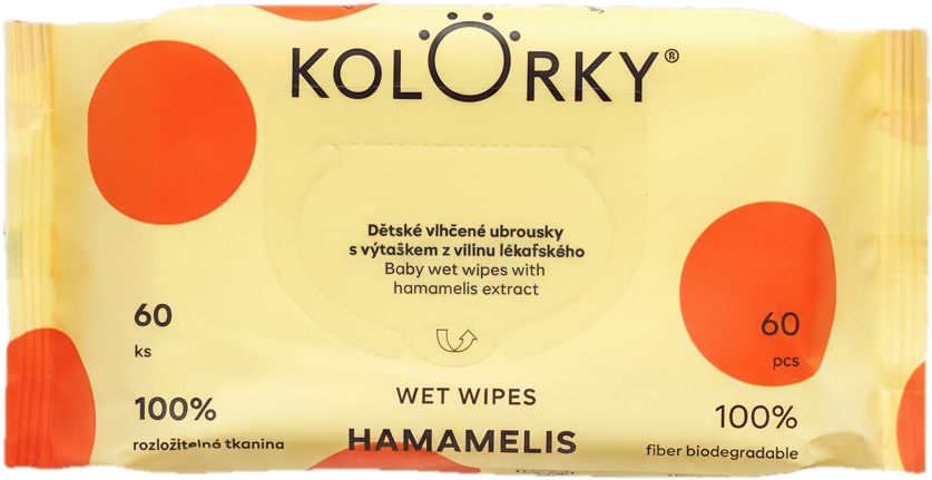 Kolorky EKO Wet Wipes Hamamelis dětské vlhčené ubrousky