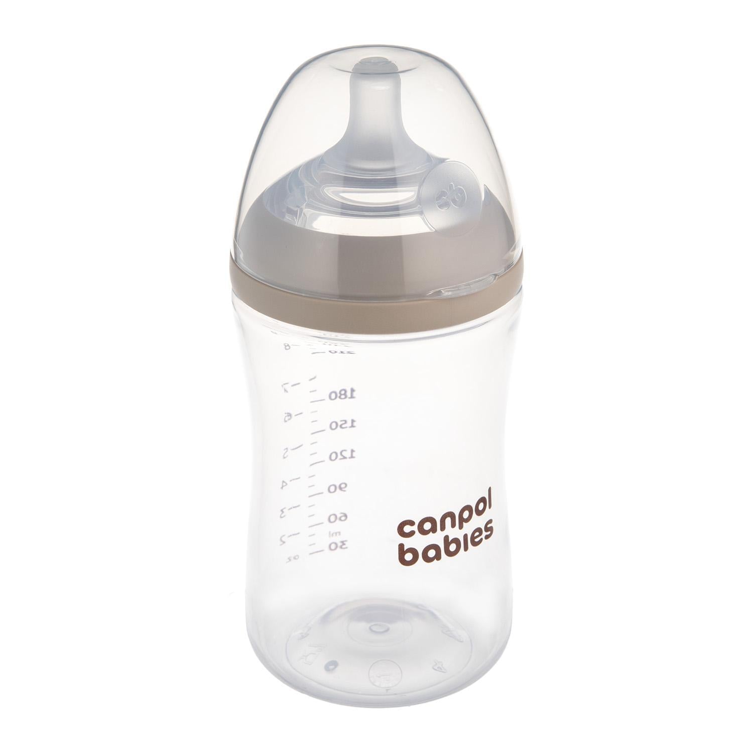 Canpol babies Natural Shape antikoliková lahev s dvouzónovou savičkou 260 ml