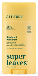 Attitude Super leaves Deodorant bez hliníku - Earl Grey a okurka