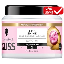 Schwarzkopf Gliss vlasová maska pro lesk vlasů 4v1 Liquid Silk 400ml