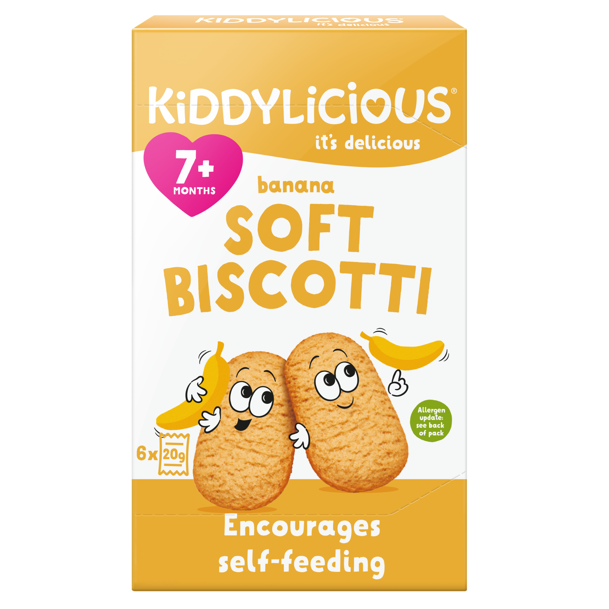 Kiddylicious Sušenky měkké banánové