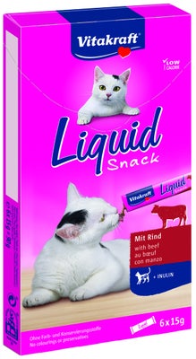Vitakraft Liquid Snack pro kočky – hovězí-inulin