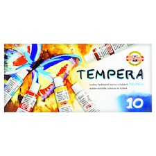 KOH-I-NOOR Tempera vodou ředitelné barvy v tubách 10 x 16ml