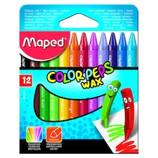 Maped Color' Peps Wax voskové pastelky 12 ks