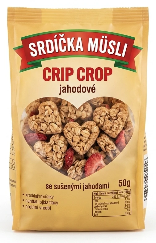 Srdíčka müsli Crip Crop