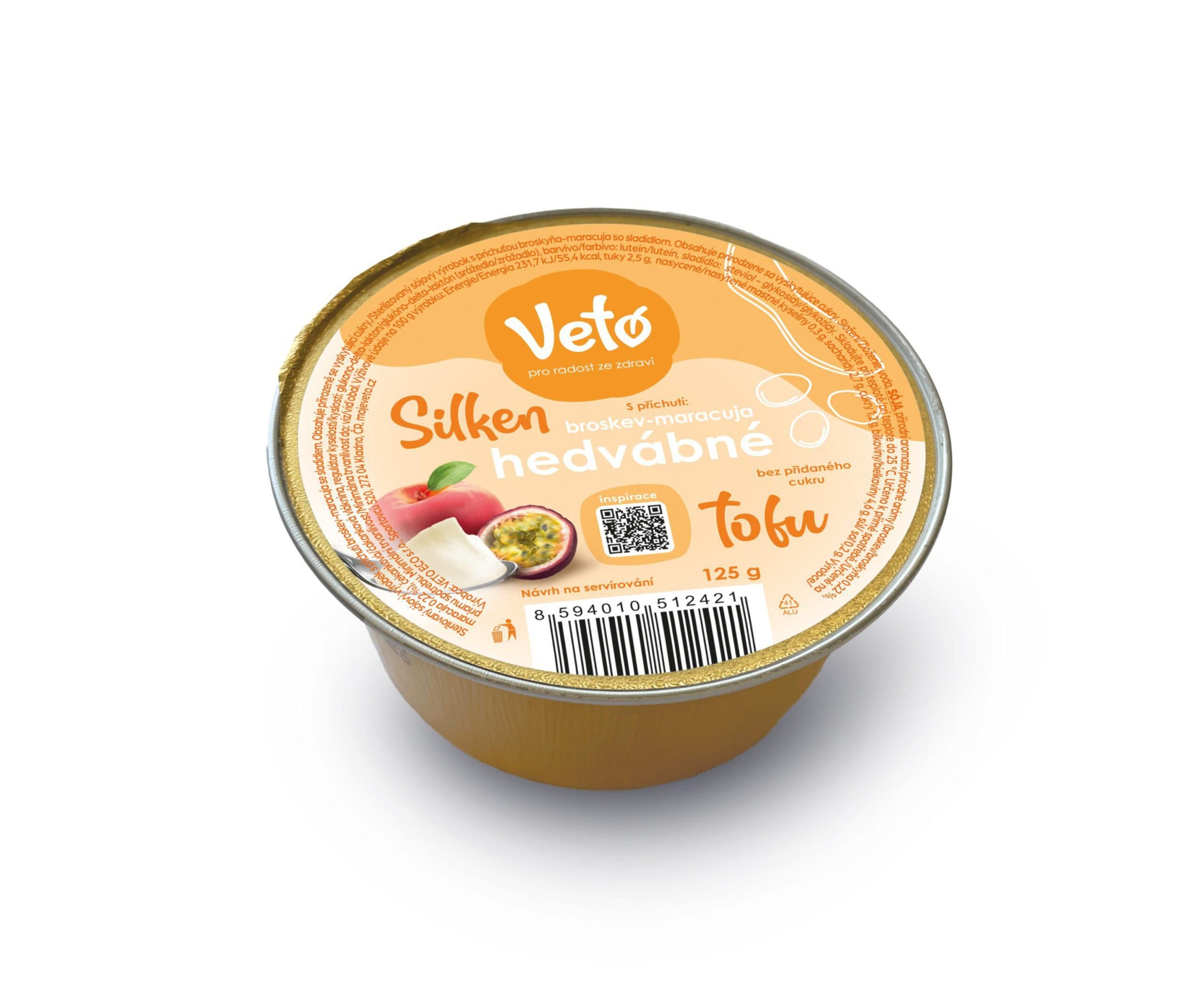 Silken hedvábné tofu s příchutí broskev-maracuja