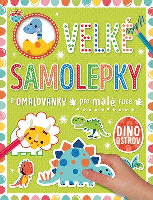 Svojtka & Co Velké samolepky a omalovánky pro malé ruce Dino ostrov