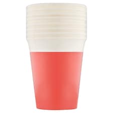 Decorata Party Červené papírové poháry 200 ml 8 ks