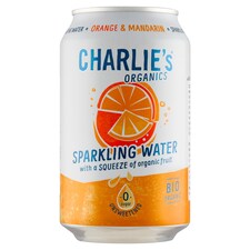 Charlie's Organics sycený nealkoholický nápoj s pomerančovou a mandarinkovou šťávou 330ml