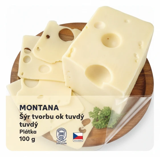 Montana Sýr s tvorbou ok tvrdý