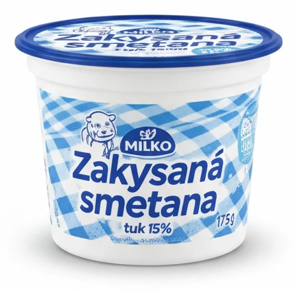 MILKO Zakysaná smetana tuk 15%