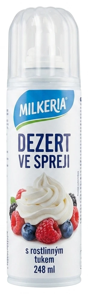 Dezert ve spreji Milkeria
