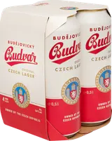 Budějovický Budvar Original, světlý ležák plech 4x500ml
