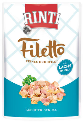 Rinti Filetto Adult kuře a losos v želé, kapsička pro psy