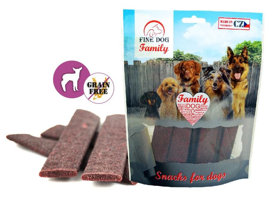 Fine Dog Family Jehněčí pásek pro psy 200g