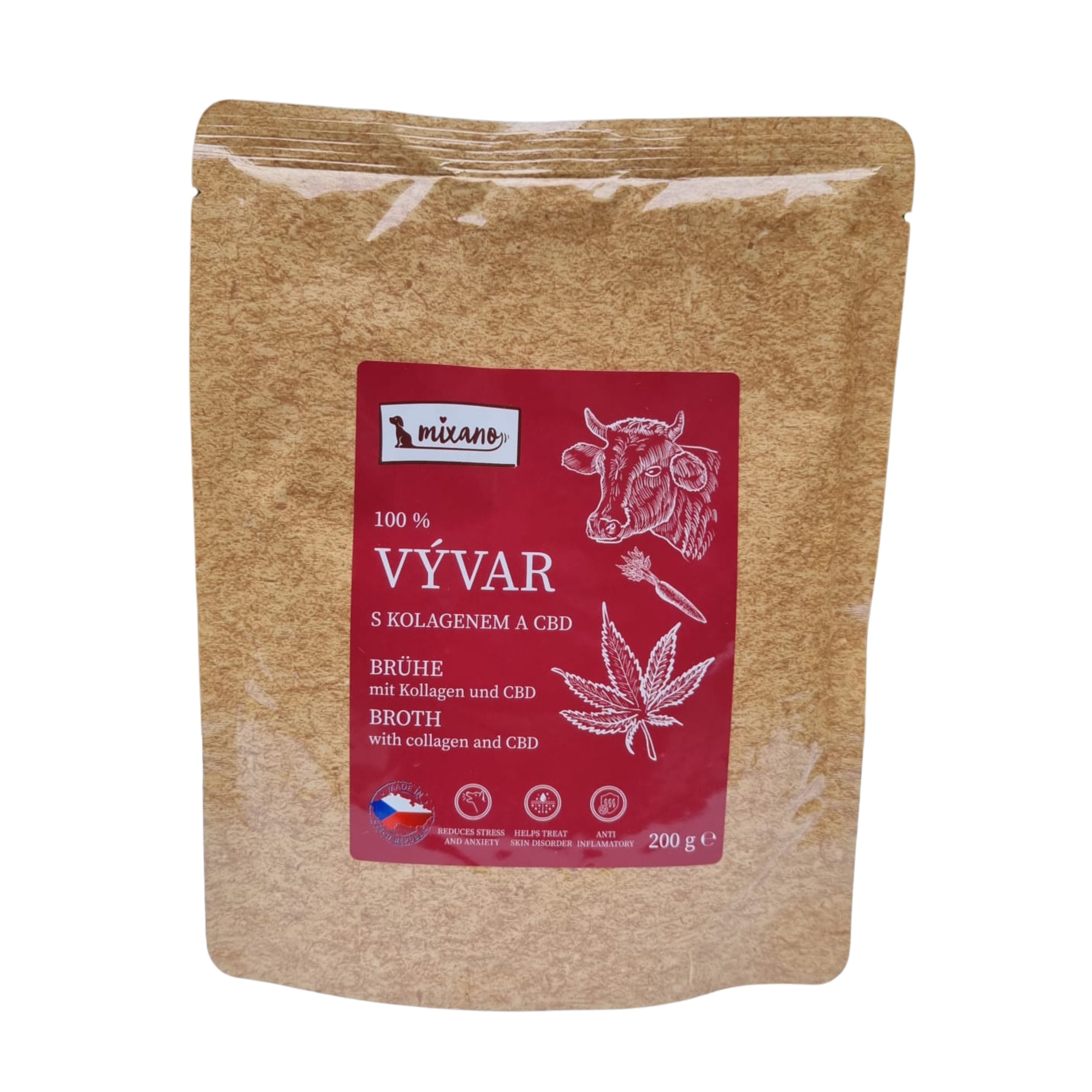 Mixáno vývar kolagen+cbd 200g