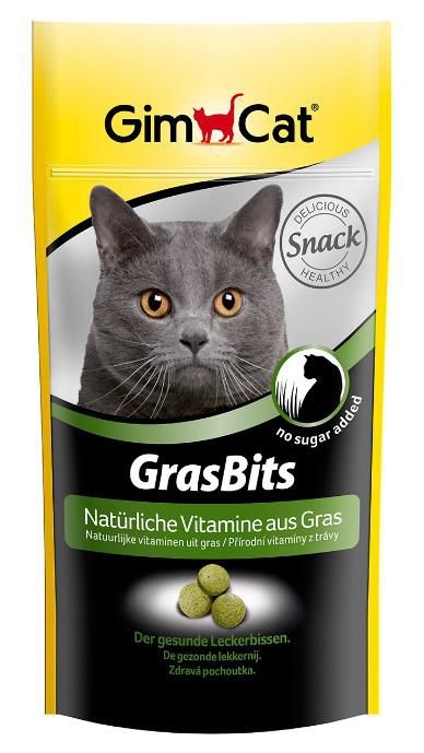 Gimcat Gras Bits tabl. s kocici travou 40g