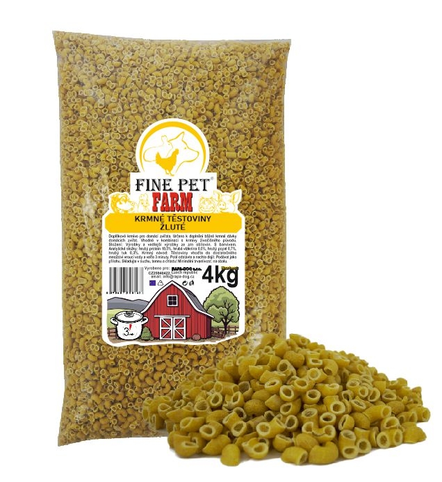 Fine Pet Farm Krmné těstoviny Žluté 4kg