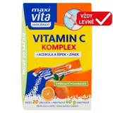 Maxi Vita Vaše Zdraví Vitamin C komplex + acerola a šípek + zinek s příchutí pomeranče 20 sáčků 40g