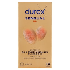Durex Sensual XL Wide Fit kondomy 10 ks