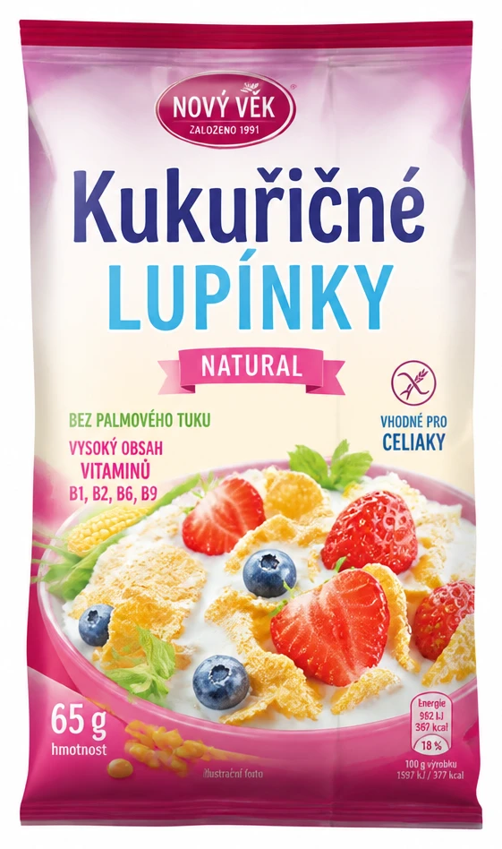 Nový věk Kukuřičné lupínky