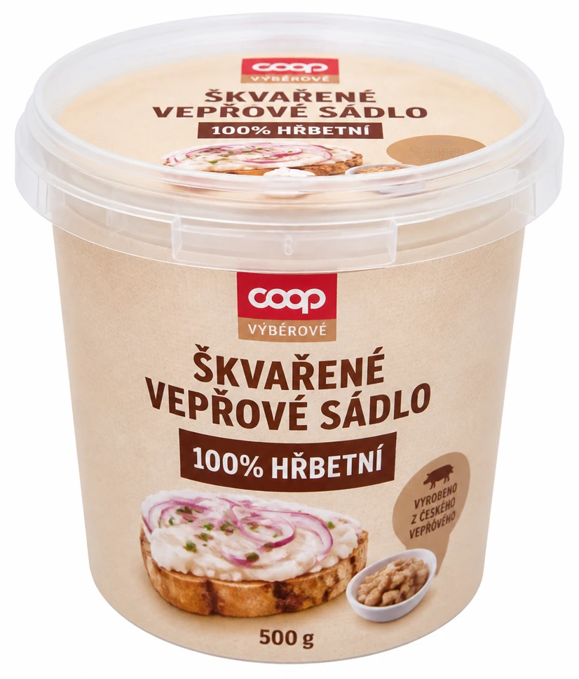 Škvařené vepřové sádlo 100% hřbetní