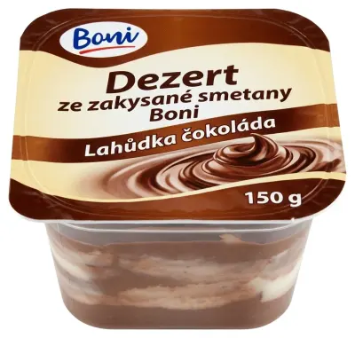 Dezert ze zakysané smetany Boni