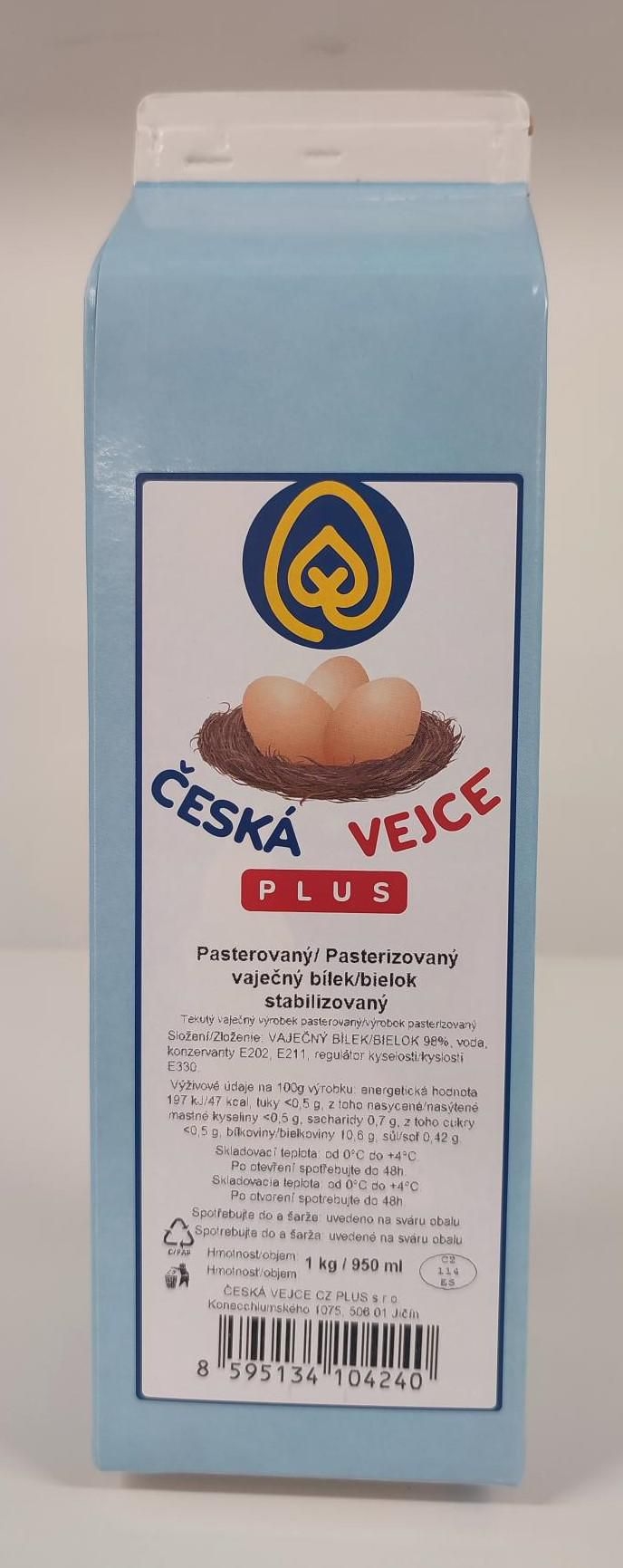 Pasterovaný vaječný bílek 950 ml