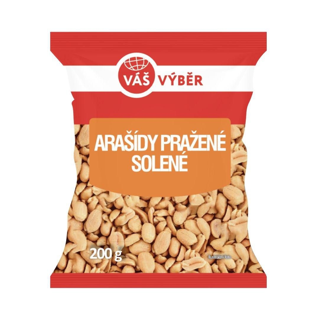 Váš Výběr Arašídy pražené solené 200g