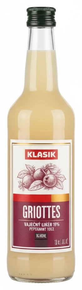 Griotte 18% / Vaječný likér 18% / Peprmint 20%