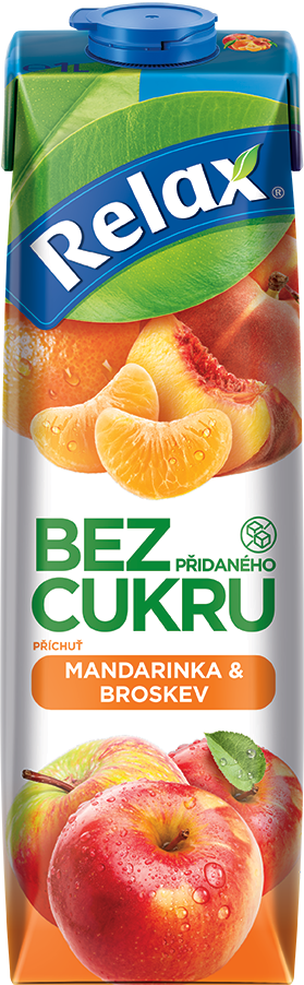 Relax Bez cukru mandarinka & broskev