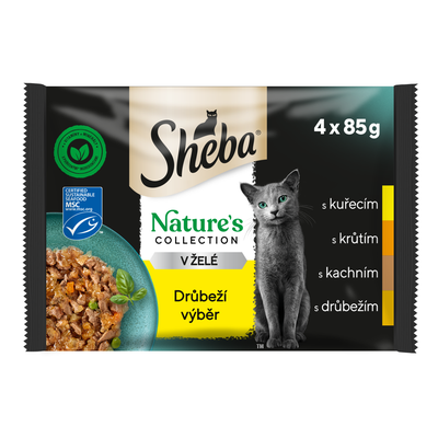 Sheba Nature's collection kapsičky drůbeží výběr v želé pro dospělé kočky