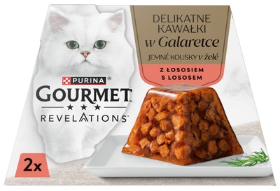 Gourmet Revelations kousky s lososem v želé 2x57g