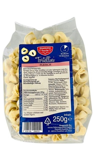 Mamma Lucia Tortelliny s masovou náplní 250g